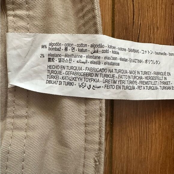 Zara Straight Midi Skirt Front Slit Pockets Size Medium - Picture 13 of 16